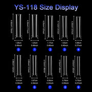 Half Cover Square Nail Tips – XL (504 pcs) - OceanNailSupply