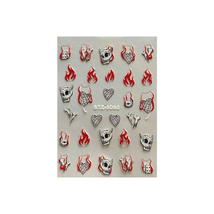 Halloween Stickers - #1 (STZ-5D92) - OceanNailSupply