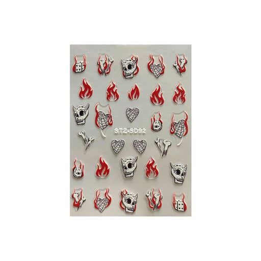 Halloween Stickers - #1 (STZ-5D92) - OceanNailSupply