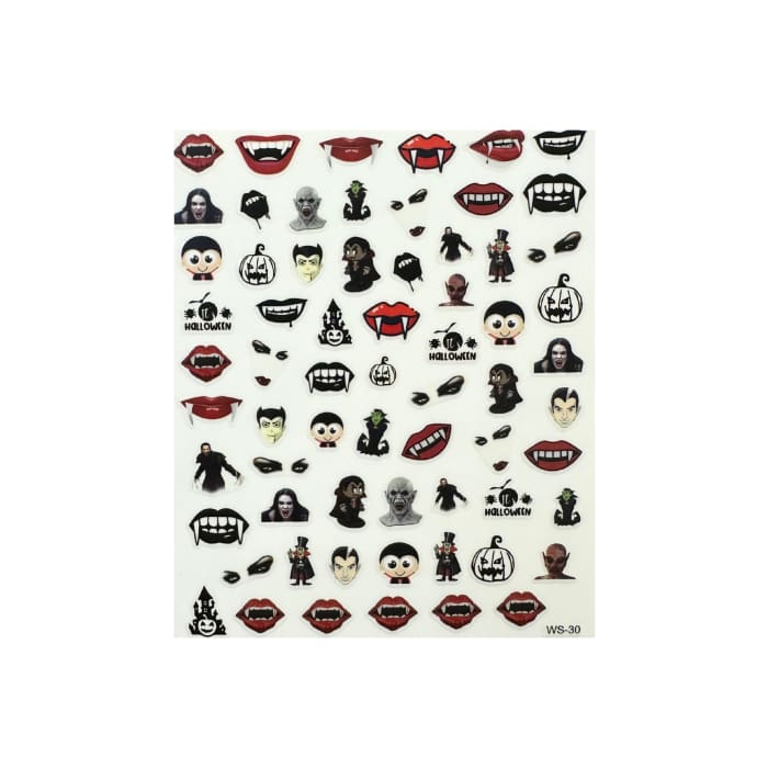 Halloween Stickers - #4 (WS-30) - OceanNailSupply