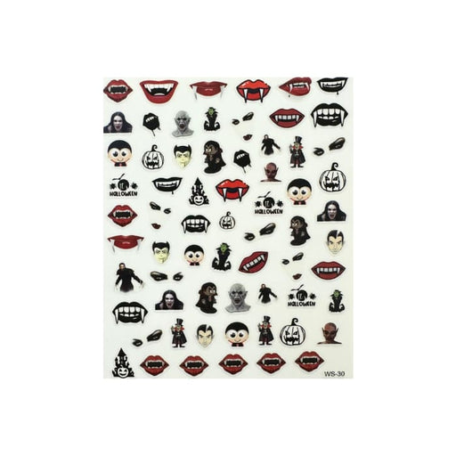 Halloween Stickers - #4 (WS-30) - OceanNailSupply