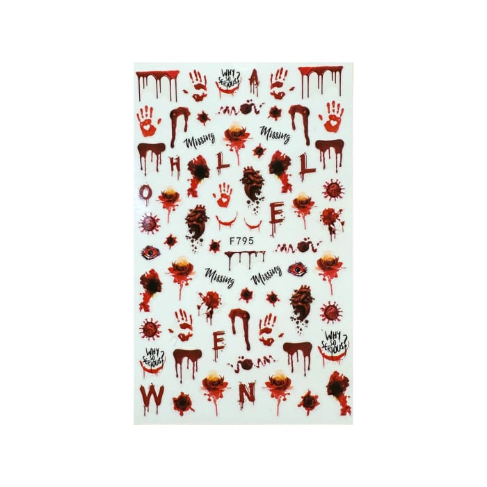 Halloween Stickers - #5 (F795) - OceanNailSupply