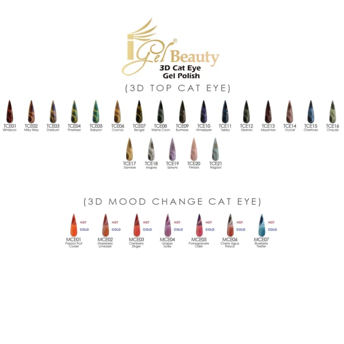 iGel 3D Cat Eye - TCE02 Milky Way - OceanNailSupply