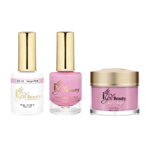 iGel Dip & Dap Trio - DD006 Tango Pink - OceanNailSupply