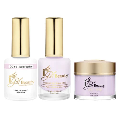iGel Dip & Dap Trio - DD008 - Soft Feather - OceanNailSupply