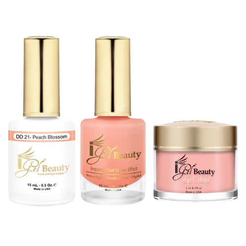 iGel Dip & Dap Trio - DD021 - Peach Blossom - OceanNailSupply