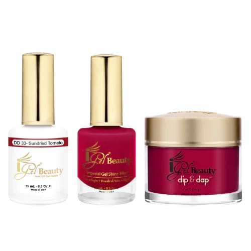 iGel Dip & Dap Trio - DD033 - Sundried Tomato - OceanNailSupply