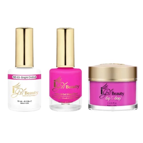 iGel Dip & Dap Trio - DD063 - Bright Orchid - OceanNailSupply