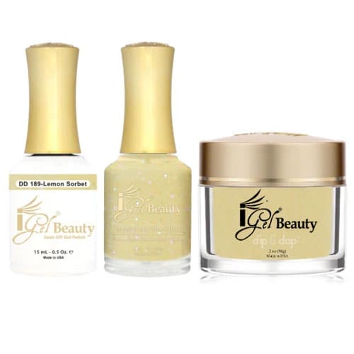 iGel Dip & Dap Trio - DD189 - Lemon Sorbet - OceanNailSupply