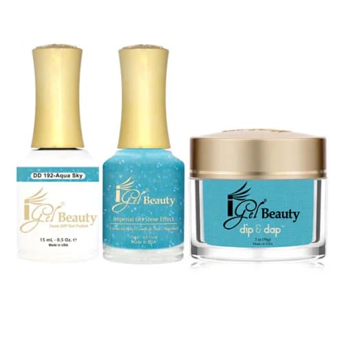 iGel Dip & Dap Trio - DD192 - Aqua Sky - OceanNailSupply
