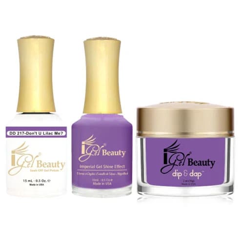 iGel Dip & Dap Trio - DD217 - Don’t U Lilac Me? - OceanNailSupply