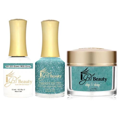 iGel Dip & Dap Trio - DD223 - Green With Envy - OceanNailSupply