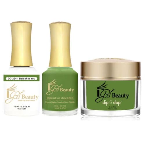 iGel Dip & Dap Trio - DD224 - Beleaf In You - OceanNailSupply