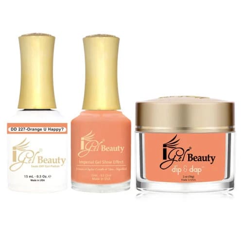 iGel Dip & Dap Trio - DD227 - Orange U Happy? - OceanNailSupply