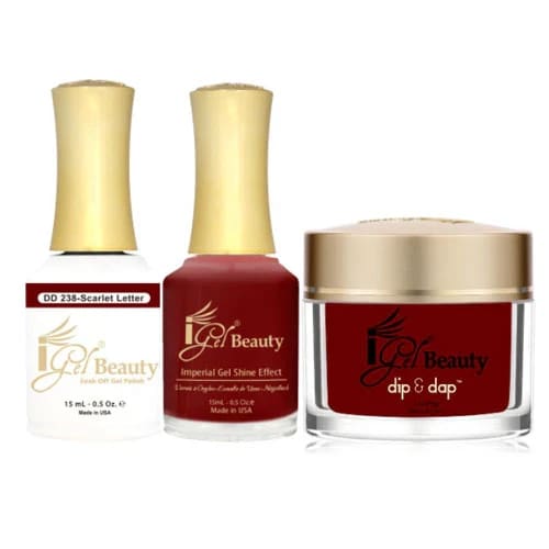 iGel Dip & Dap Trio - DD238 - Scarlet Letter - OceanNailSupply