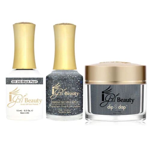 iGel Dip & Dap Trio - DD242 - Black Pearl - OceanNailSupply