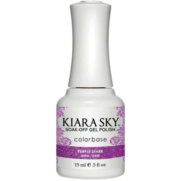 Kiara Sky Color Base - G430 Purple Spark - OceanNailSupply