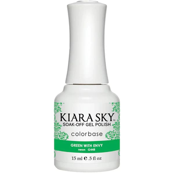 Kiara Sky Color Base - G448 Green With Envy - OceanNailSupply