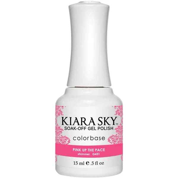 Kiara Sky Color Base - G451 Pink Up The Pace - OceanNailSupply