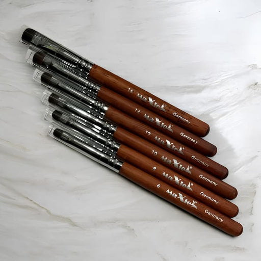 Kolinsky French Clean-Up Brush – Precision Detail Brush - OceanNailSupply