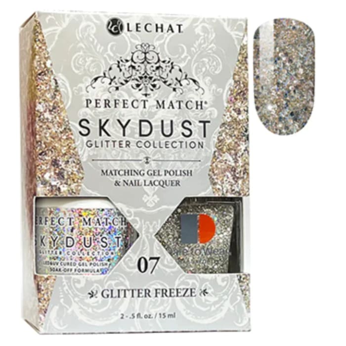 LeChat Perfect Match - SkyDust Collection 07 Glitter Freeze OceanNailSupply