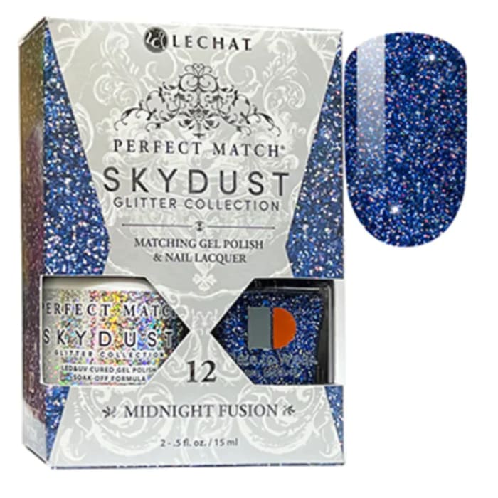 LeChat Perfect Match - SkyDust Collection 12 Midnight Fusion OceanNailSupply