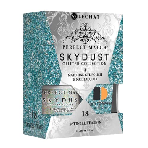 LeChat Perfect Match - SkyDust Collection 18 Tinsel Tease OceanNailSupply