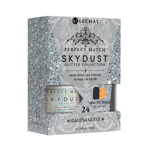 LeChat Perfect Match - SkyDust Collection 24 Galena Glitz OceanNailSupply