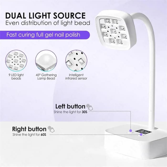 LED Gel Nail Lamp with Smart Sensor - OceanNailSupply