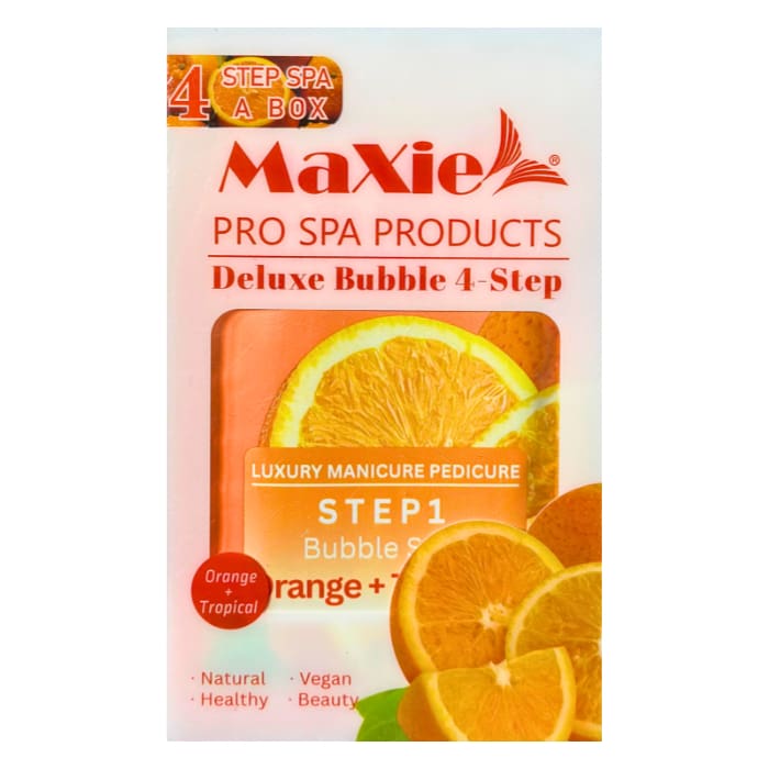 MaXie Deluxe Bubble 4-Step Spa Kit – Individual Pedi Treatment - OceanNailSupply