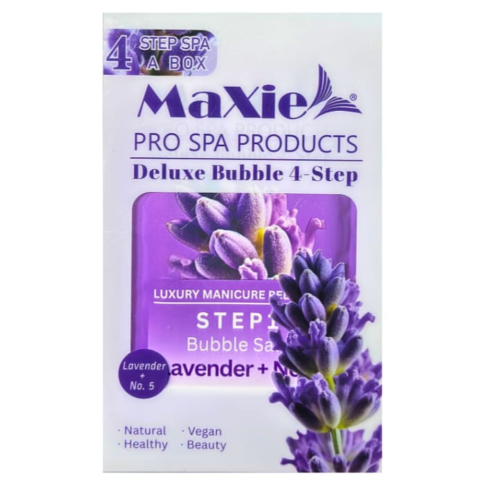 MaXie Deluxe Bubble 4-Step Spa Kit – Individual Pedi Treatment - OceanNailSupply