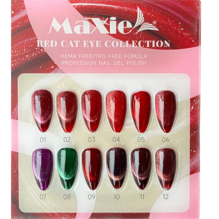 Maxie Red Cat Eye Collection (HEMA & TPO FREE)