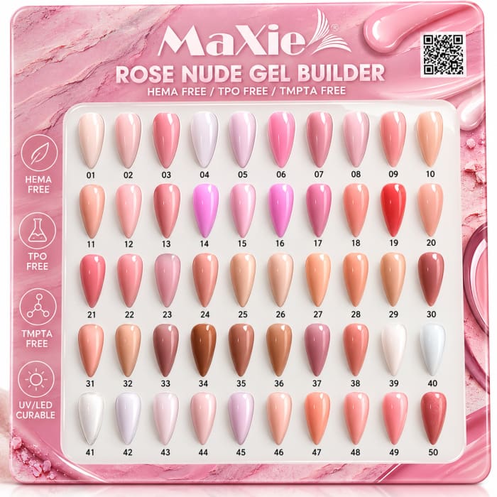 MaXie Rose Nude Builder Gel – 40 - OceanNailSupply