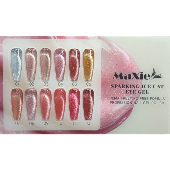 カラーリング・白髪染め Maxie MaXie Sparkling Ice Cat Eye Collection - 12 Colors (Hema + TPO