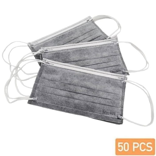 Medical Carbon Disposable Face Masks – 50 Count - OceanNailSupply