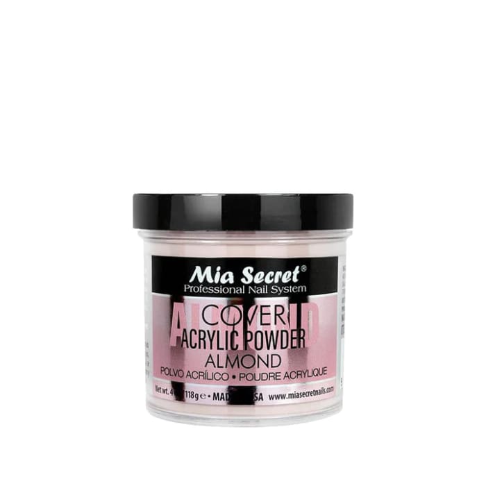 MIA SECRET COVER ALMOND ACRYLIC POWDER 4 oz. - OceanNailSupply
