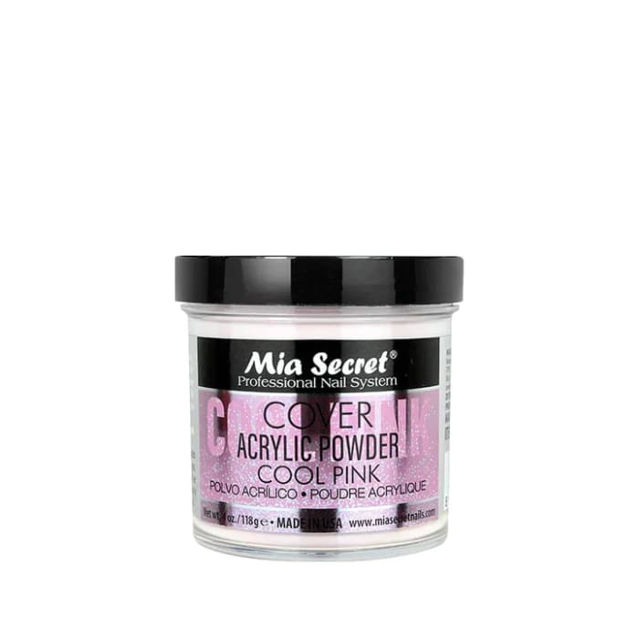 MIA SECRET COVER COOL PINK ACRYLIC POWDER 4 oz. - OceanNailSupply