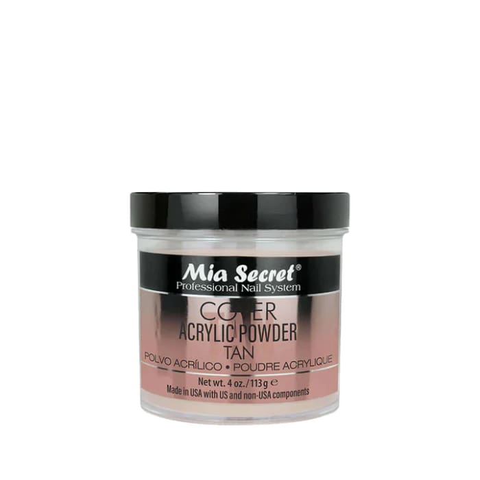 MIA SECRET COVER TAN ACRYLIC POWDER 4 oz. - OceanNailSupply