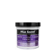 MIA SECRET WHITE ACRYLIC POWDER 4 oz. - OceanNailSupply