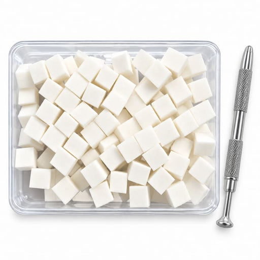 MINI SPONGES + TOOL FOR OMBRÉ NAIL ART - WHITE - OceanNailSupply