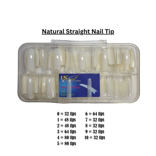 Natural Straight Nail Tips (Quick Bond) OceanNailSupply