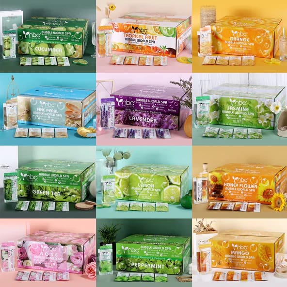 NBC - Bubble World Spa Kit (4 Step) Cucumber - OceanNailSupply