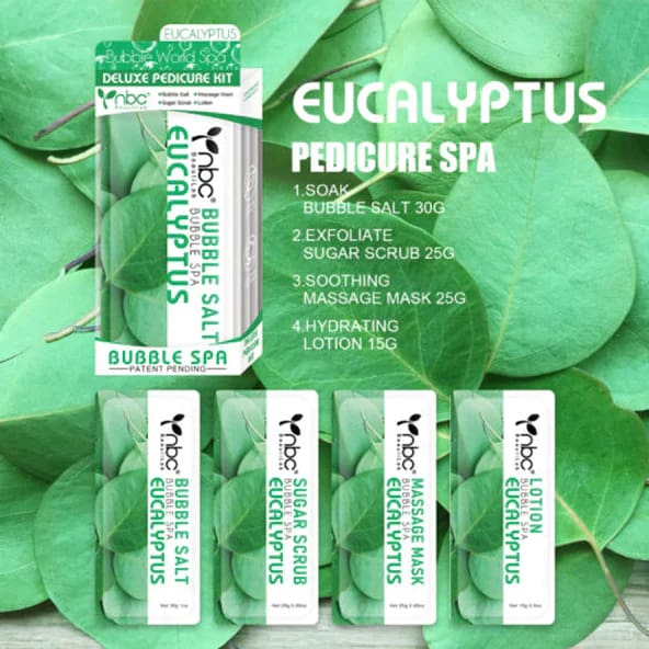 NBC - Bubble World Spa Kit (4 Step) EUCALYPTUS - OceanNailSupply