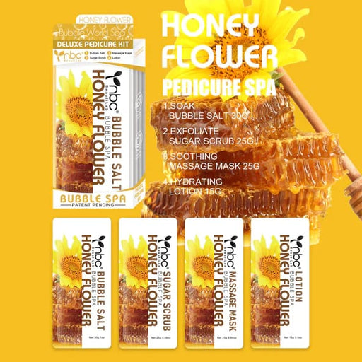 NBC - Bubble World Spa Kit (4 Step) Honey Flower - OceanNailSupply