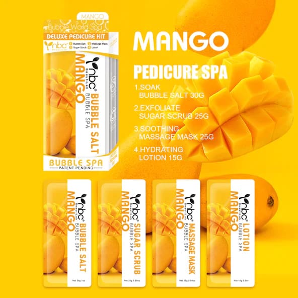 NBC - Bubble World Spa Kit (4 Step) MANGO - OceanNailSupply