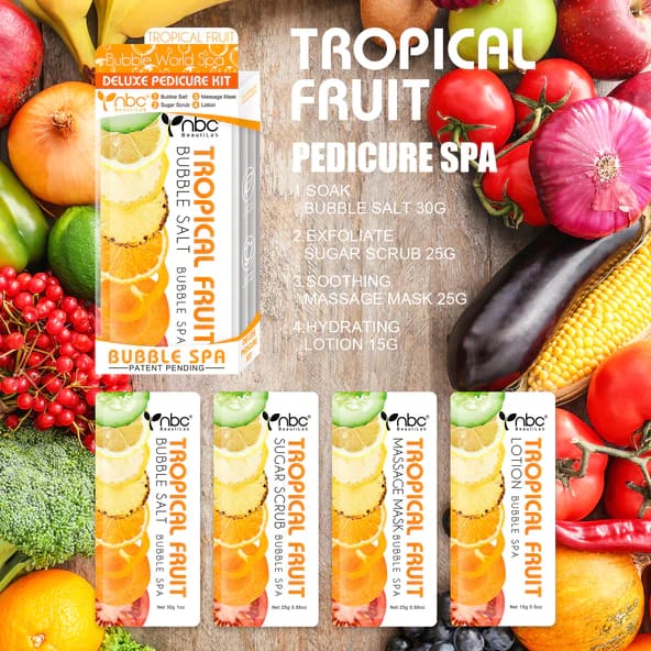 NBC - Bubble World Spa Kit (4 Step) TROPICAL FRUIT - OceanNailSupply