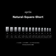 OMBRÉ GEL - X® NATURAL SQUARE SHORT TIP BOX OF TIPS - (210PCS) OceanNailSupply