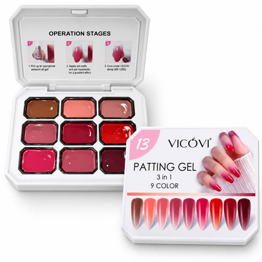 OMBRE PATTING GEL PALETTE - 13 - OceanNailSupply