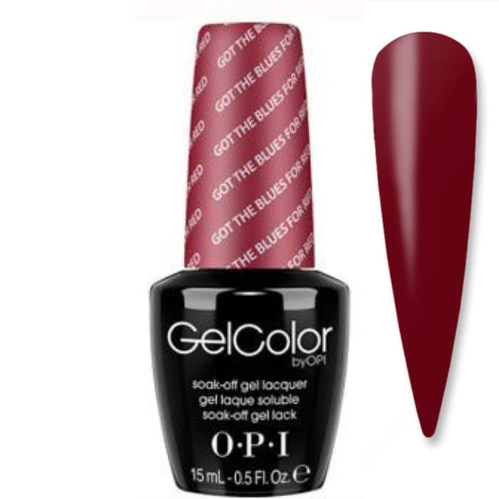 OPI GelColor - Got The Blues For Red 0.5 oz - #GCW52 - OceanNailSupply