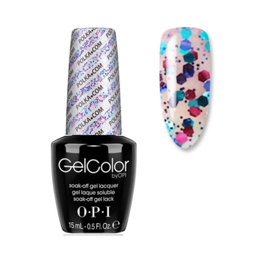 OPI GelColor - Polka.Com 0.5 oz - #GCE71 - OceanNailSupply